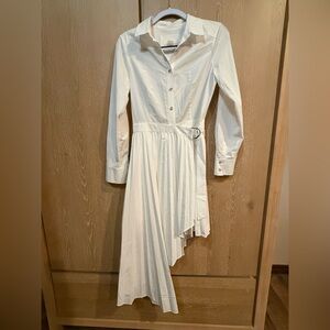 NWOT Maeve x Anthropologie Elegant White Asymmetrical Dress
